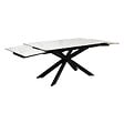 ATMOSPHERA - Table à manger extensible "Boot" blanc 160x90x76cm - vignette