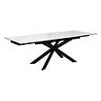 ATMOSPHERA - Table à manger extensible "Boot" blanc 160x90x76cm - vignette