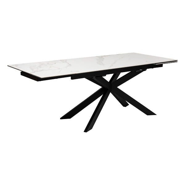 ATMOSPHERA - Table à manger extensible "Boot" blanc 160x90x76cm - large