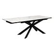 ATMOSPHERA - Table à manger extensible "Boot" blanc 160x90x76cm - vignette