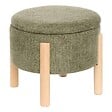 ATMOSPHERA - Tabouret Coffre Elki Vert Kaki 45,5x37x45,5 cm - vignette