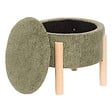 ATMOSPHERA - Tabouret Coffre Elki Vert Kaki 45,5x37x45,5 cm - vignette