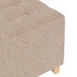 ATMOSPHERA - Pouf "Leandre" pin beige 35x35x35cm - vignette