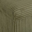 ATMOSPHERA - Pouf pliant Arum vert Kaki 38x38cm - vignette