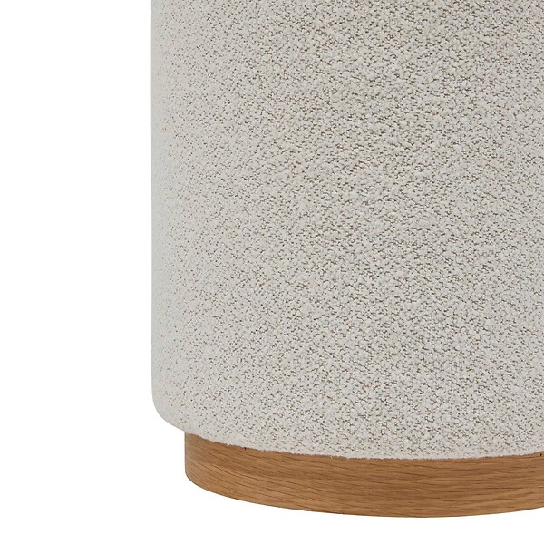 ATMOSPHERA - Pouf Nesky blanc - large