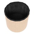 ATMOSPHERA - Pouf Pliable Coffre Jaiko en Bouclette Beige 32x38cm - vignette