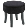 ATMOSPHERA - Tabouret "Adriel" velours noir - vignette