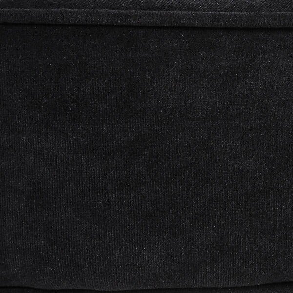 ATMOSPHERA - Tabouret "Adriel" velours noir - large