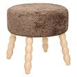 ATMOSPHERA - Tabouret Spolo marron tonka - vignette