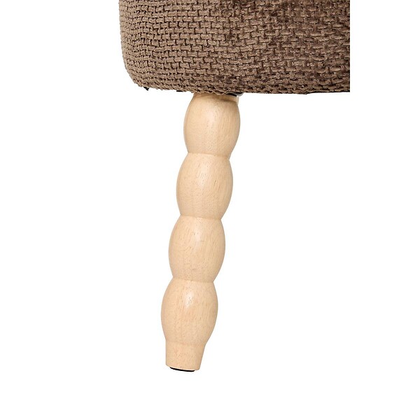 ATMOSPHERA - Tabouret Spolo marron tonka - large