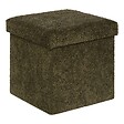 ATMOSPHERA - Pouf Pliable Coffre Soana Kaki 38x38cm - vignette