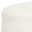 ATMOSPHERA - Tabouret d'appoint Inuit dreams bouclette blanche - vignette
