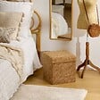 ATMOSPHERA - Pouf Coffre Pliable Oxia 38x38cm Ocre - vignette