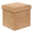 ATMOSPHERA - Pouf Coffre Pliable Oxia 38x38cm Ocre - vignette