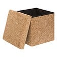ATMOSPHERA - Pouf Coffre Pliable Oxia 38x38cm Ocre - vignette