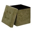 ATMOSPHERA - Pouf Lysandre 38x38cm kaki - vignette
