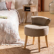 ATMOSPHERA - Tabouret "Firmin" pin beige 58x49x46cm - vignette