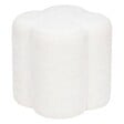 ATMOSPHERA - Pouf "Lavon" blanc 38x35x35cm - vignette