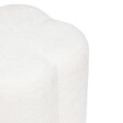 ATMOSPHERA - Pouf "Lavon" blanc 38x35x35cm - vignette