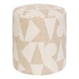 ATMOSPHERA - Pouf Rond Delor Beige 36x40 cm - vignette