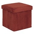 ATMOSPHERA - Pouf pliant Arum ambre 38x38cm - vignette