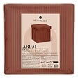 ATMOSPHERA - Pouf pliant Arum ambre 38x38cm - vignette