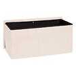 ATMOSPHERA - Pouf pliant Arum ivoire 76x38cm - vignette