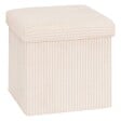 ATMOSPHERA - Pouf pliant Arum ivoire 38x38cm - vignette