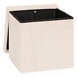 ATMOSPHERA - Pouf pliant Arum ivoire 38x38cm - vignette