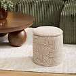 ATMOSPHERA - Pouf Coffre Nubo Beige 31x34cm - vignette