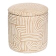 ATMOSPHERA - Pouf Coffre Nubo Beige 31x34cm - vignette