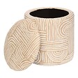 ATMOSPHERA - Pouf Coffre Nubo Beige 31x34cm - vignette
