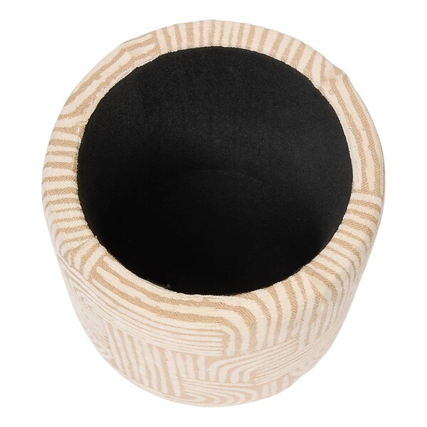 ATMOSPHERA - Pouf Coffre Nubo Beige 31x34cm - large