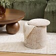 ATMOSPHERA - Pouf Coffre Nubo Beige 31x34cm - vignette