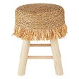 ATMOSPHERA - Tabouret "Gimpo" pin beige D30x40cm - vignette