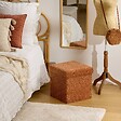 ATMOSPHERA - Pouf Coffre Pliable Oxia 38x38cm Ambre - vignette