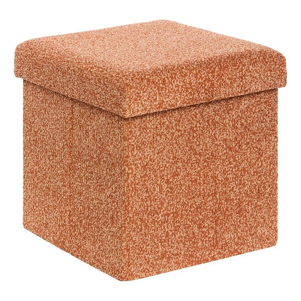 ATMOSPHERA - Pouf Coffre Pliable Oxia 38x38cm Ambre - large
