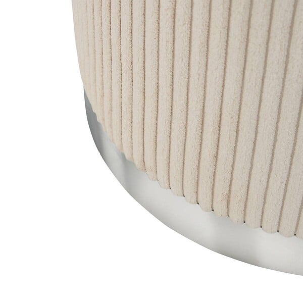 ATMOSPHERA - Pouf Sylia ivoire - large