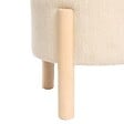 ATMOSPHERA - Tabouret Coffre Elki Blanc 45,5x37x45,5cm - vignette
