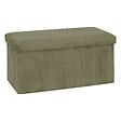 ATMOSPHERA - Pouf pliant Arum vert Kaki 76x38cm - vignette