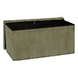 ATMOSPHERA - Pouf pliant Arum vert Kaki 76x38cm - vignette