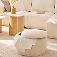 ATMOSPHERA - Pouf Coffre Elior 60x40cm Creme - vignette