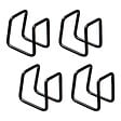 5 FIVE SIMPLY SMART - 4 clips métals pour étagères "Mix N' Modul" - vignette
