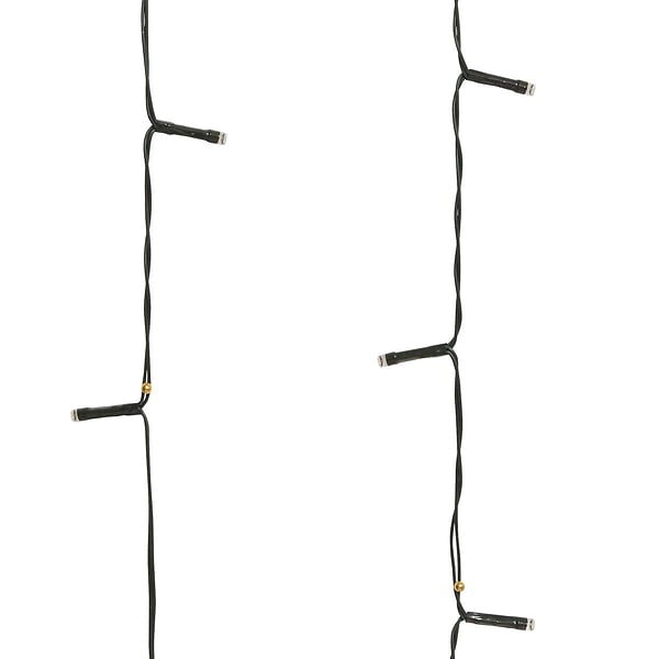FEERIC LIGHTS & CHRISTMAS - Rideau de façade lumineux extérieur solaire 204 LED blanc chaud l.120cm - large