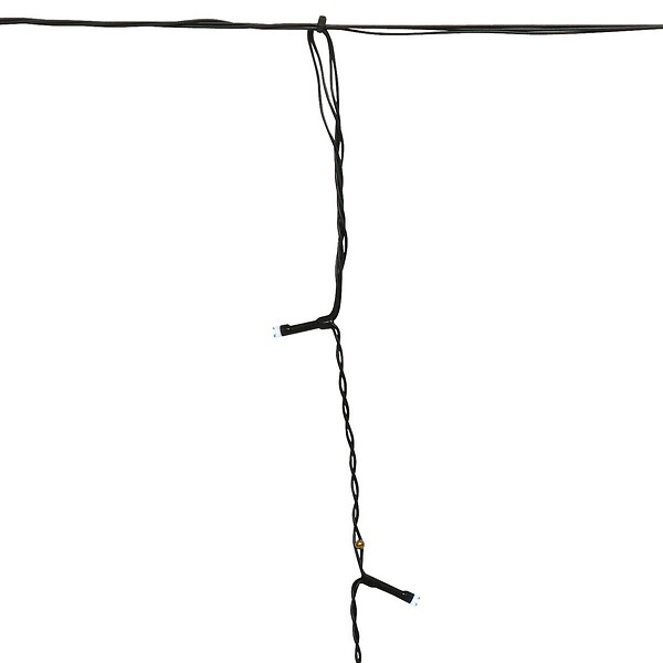 FEERIC LIGHTS & CHRISTMAS - Rideau stalactite lumineux extérieur solaire 120 LED blanc froid l.480cm - large