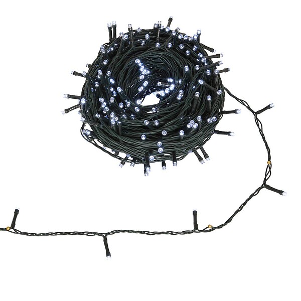 FEERIC LIGHTS & CHRISTMAS - Guirlande lumineuse extérieure solaire 300 LED blanc froid l.30m - large