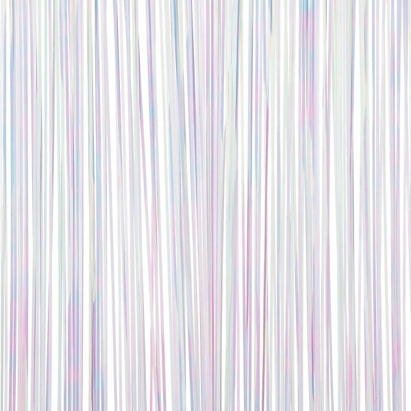 FEERIC LIGHTS & CHRISTMAS - Guirlande de Noël Lametta droit Blanc irisé 300 brins 50 x 50 cm - large