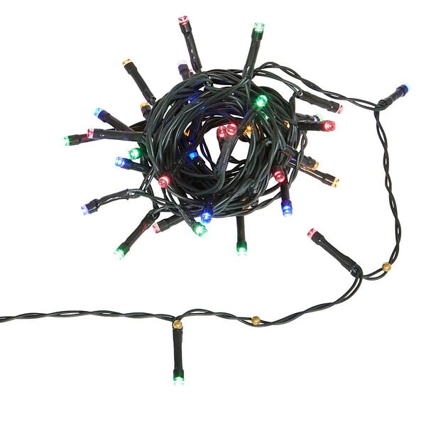 FEERIC LIGHTS & CHRISTMAS - Guirlande lumineuse extérieure solaire 50 LED multicolore l.5 m - large