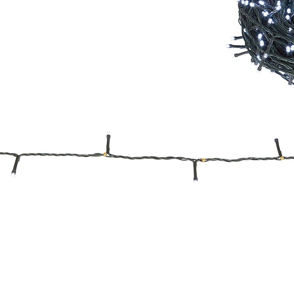 FEERIC LIGHTS & CHRISTMAS - Guirlande lumineuse extérieure solaire 400 LED blanc froid l.40m - large