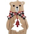 FEERIC LIGHTS & CHRISTMAS - SDN BOIS OURS GRELOT ECH 13CM - vignette